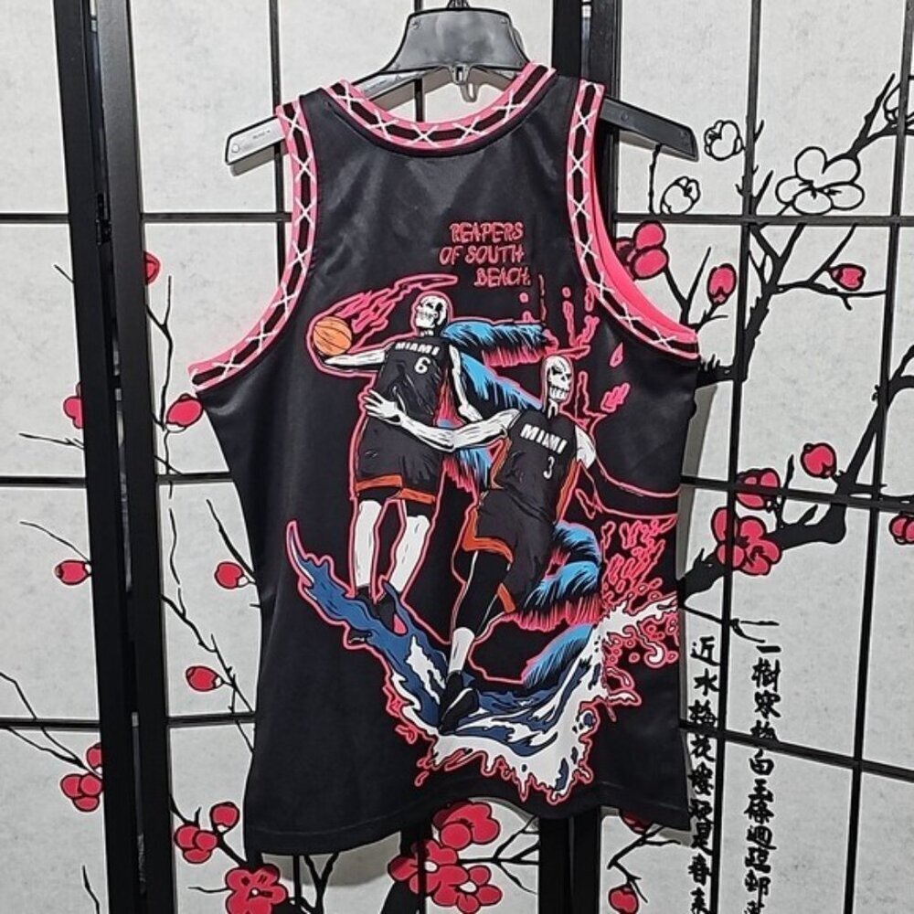 Miami Heat Brand X Jersey Dwyane Wade‎ LeBron James Size XS NWT - Picture 3 of 11